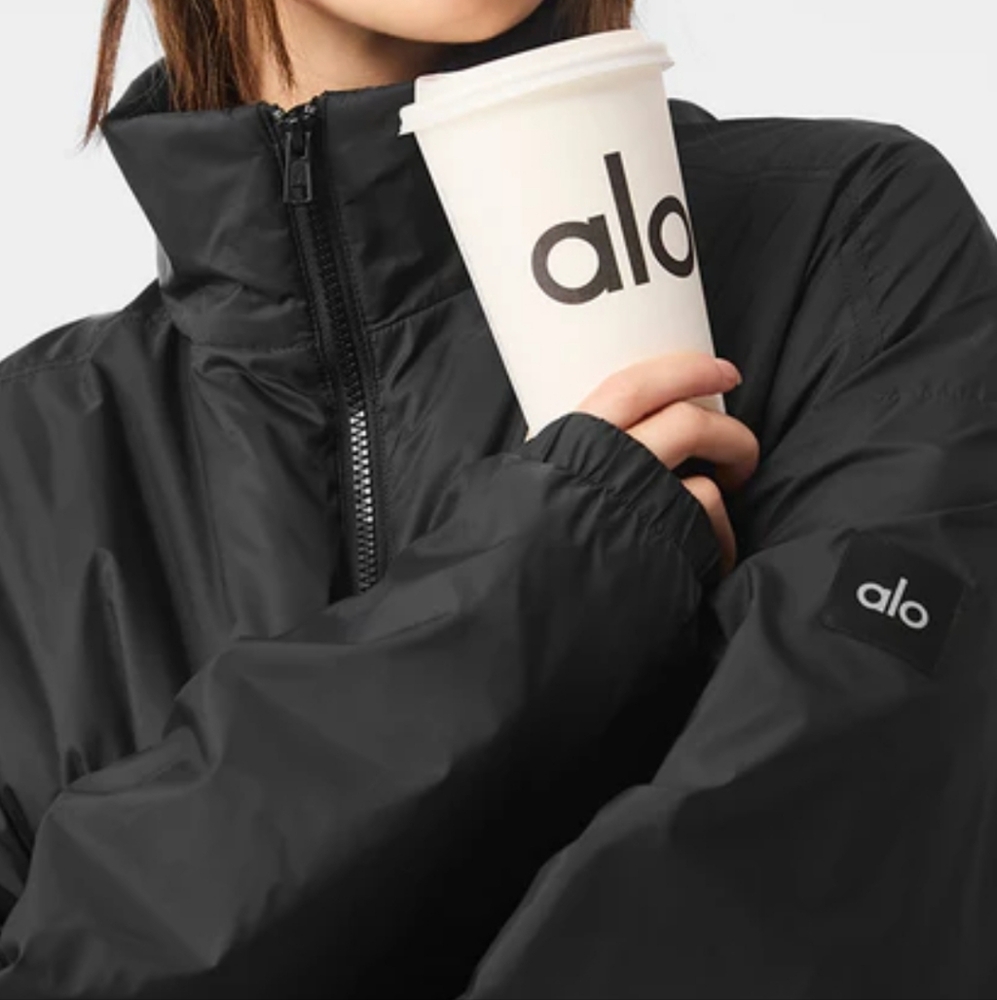 ALO Yoga Bluestone lattitude 1/2 zip Jacket